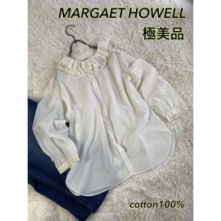 マーガレットハウエル(MARGARET HOWELL)の美品　MARGARET HOWELL マーガレットハウエル　ブラウス(シャツ/ブラウス(長袖/七分))