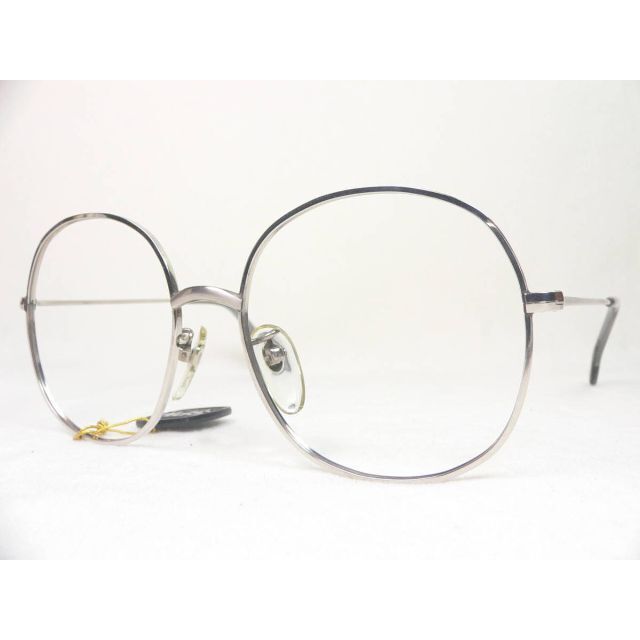 サンプラチナ製 ヴィンテージ 眼鏡 フレーム 丸型レンズ 難アリ