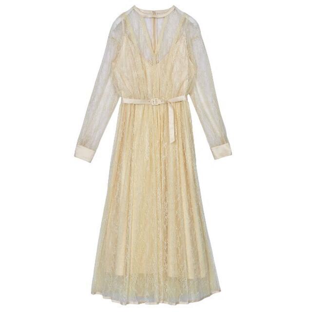 【タグ付き】Ameri アメリ / LADY LACE PLEATS DRESS