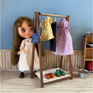 Doll用折りたたみハンガーラック ホワイトジャビー Lサイズ (その他)