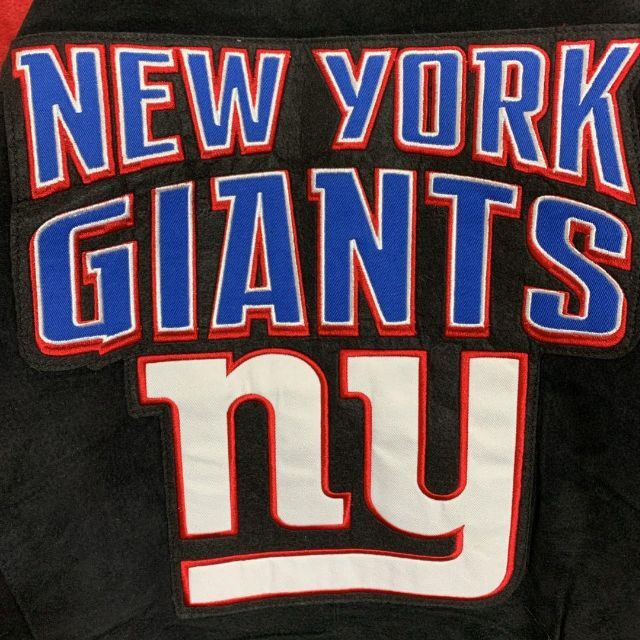 NFL ジャイアンツ 両面デザイン スウェードレザー ジャケット L