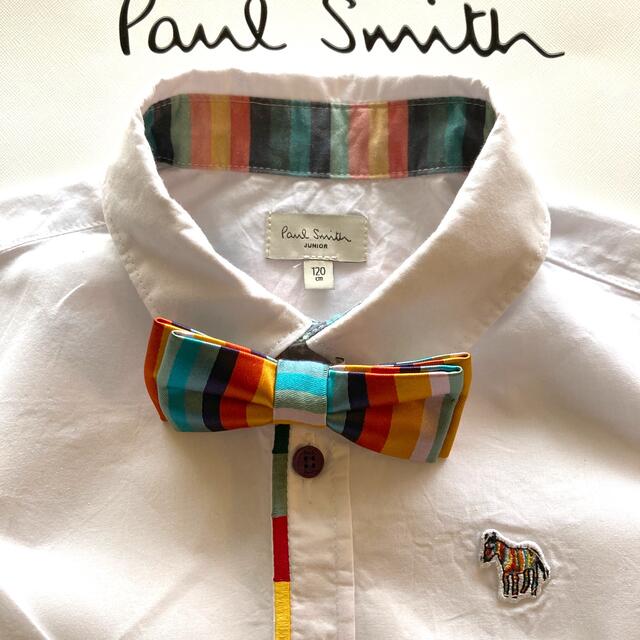 Paul Smith(ポールスミス)のポールスミス　ジュニア/120cm 白シャツ キッズ/ベビー/マタニティのキッズ服男の子用(90cm~)(ブラウス)の商品写真