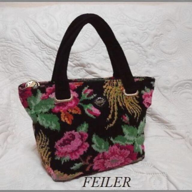 FEILER - FEILERフェイラー♡タオル地シュニール織薔薇トートバッグの通販 by ぴこ's shop｜フェイラーならラクマ