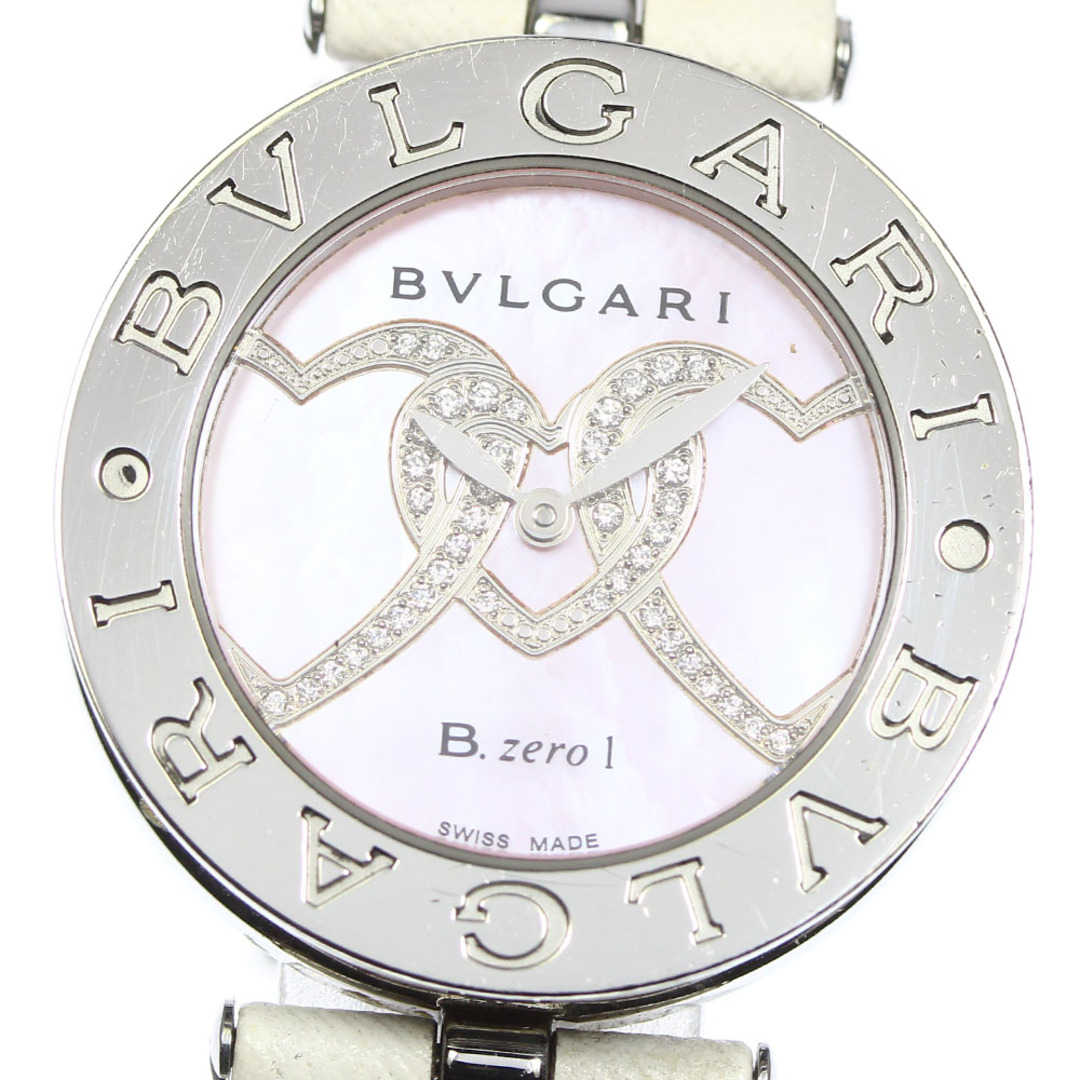 【BVLGARI】ブルガリ B-ZERO1 BZ30S ダイヤモンドハート クォーツ レディース【ev20】