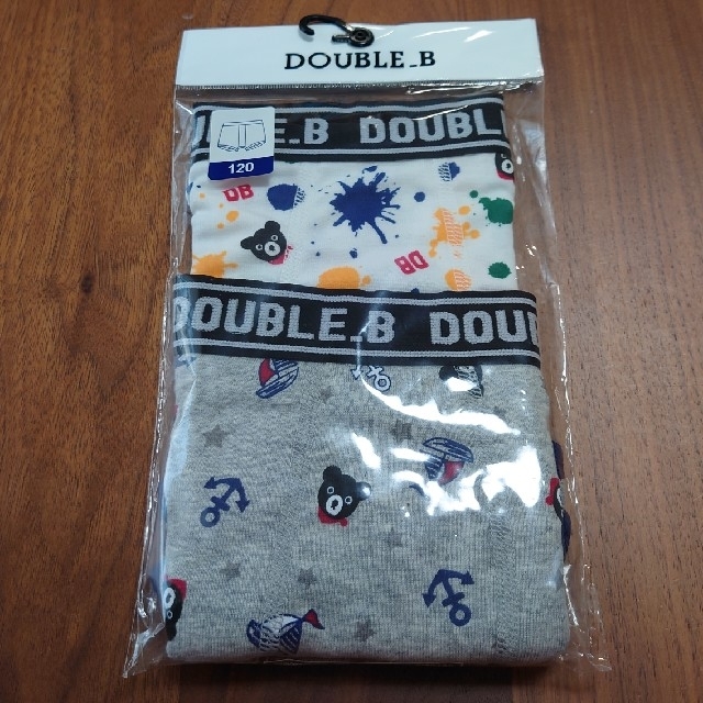 DOUBLE.B(ダブルビー)のダブルビー ボクサーパンツセット/肌着【120】男の子 キッズ/ベビー/マタニティのキッズ服男の子用(90cm~)(下着)の商品写真