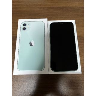 アップル(Apple)のiPhone 11 128GB グリーン SIMフリー [MWM62J/A](スマートフォン本体)