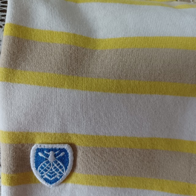 ORCIVAL(オーシバル)のORCIVAL 黄×ベージュ×白 ボーダーTシャツ レディースのトップス(Tシャツ(半袖/袖なし))の商品写真