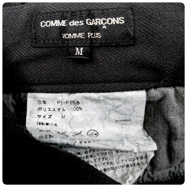 COMME des GARCONS HOMME PLUS(コムデギャルソンオムプリュス)の2003SS コムデギャルソンオムプリュス 最高級ダブルレイヤードポリ縮パンツ メンズのパンツ(その他)の商品写真