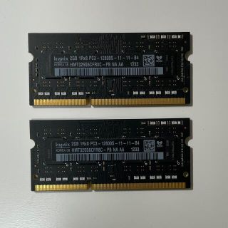 アップル(Apple)のノートPC向けメモリ DDR3 4GB（2GBｘ2枚）(PCパーツ)