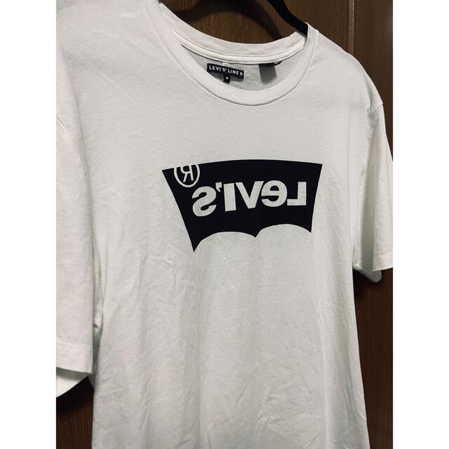 Levi's(リーバイス)の【美品】Levi's LINE 8(リーバイス)★反転ロゴ★半袖Tシャツ★白M★ メンズのトップス(Tシャツ/カットソー(半袖/袖なし))の商品写真