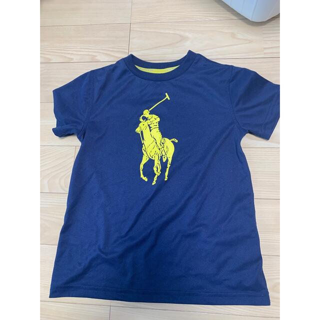 POLO RALPH LAUREN(ポロラルフローレン)のPOLO ネイビーxイエロー　ドライフィット キッズ/ベビー/マタニティのキッズ服男の子用(90cm~)(Tシャツ/カットソー)の商品写真