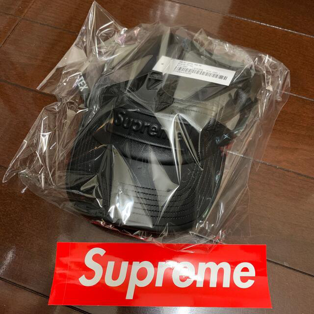 Supreme GORE-TEX Leather Camp Cap Black