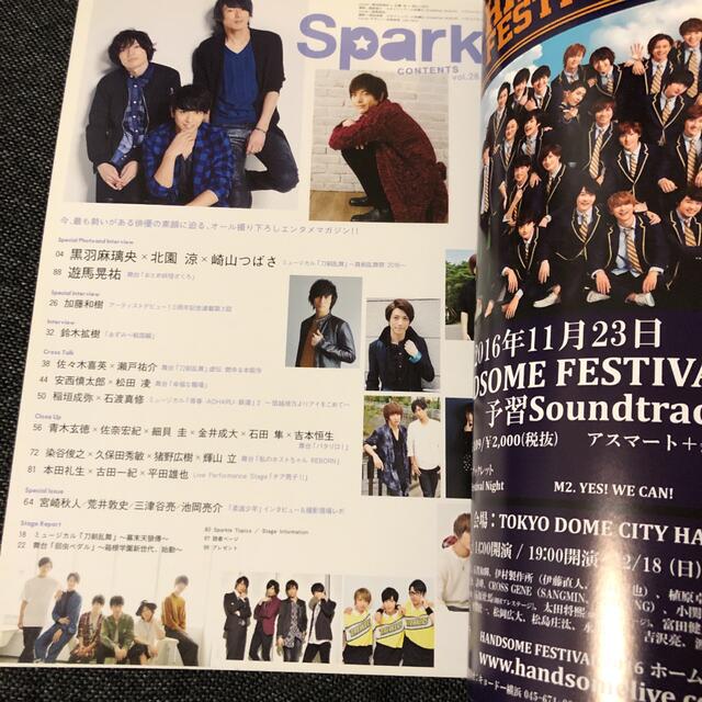 Sparkle スパークル vol.28 エンタメ/ホビーの雑誌(音楽/芸能)の商品写真