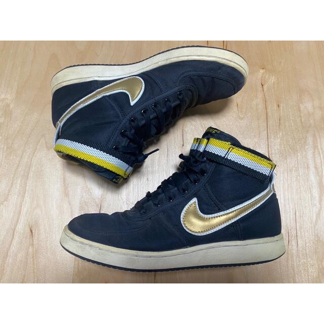 NIKE ナイキ バンダル HIGH サプリーム グレー×レッド 24cm