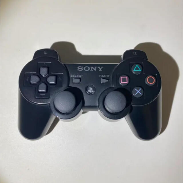 PlayStation3(プレイステーション3)のPS3 ワイヤレス コントローラ (DUALSHOCK3) ブラック 黒 純正品 エンタメ/ホビーのゲームソフト/ゲーム機本体(その他)の商品写真