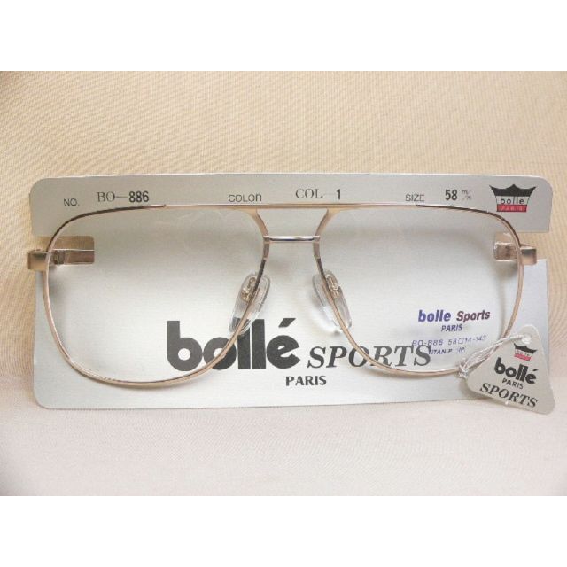 bolle(ボレー)のbolle SPORTS ヴィンテージ 眼鏡 フレーム チタン ボレー ゴールド メンズのファッション小物(サングラス/メガネ)の商品写真