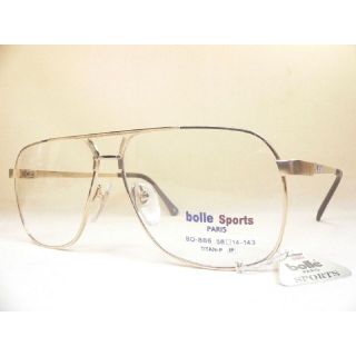 ボレー(bolle)のbolle SPORTS ヴィンテージ 眼鏡 フレーム チタン ボレー ゴールド(サングラス/メガネ)