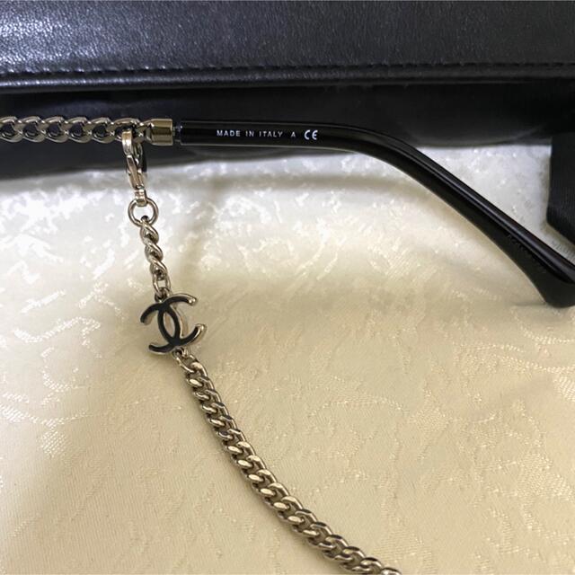 CHANEL(シャネル)の専用　美品　CHANEL  チェーンアラウンド ココチェーン　サングラス  レディースのファッション小物(サングラス/メガネ)の商品写真