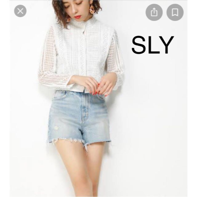 SLY(スライ)のSLY CLASSIC LACE BLOUSE クラシックレースブラウス レディースのトップス(シャツ/ブラウス(長袖/七分))の商品写真