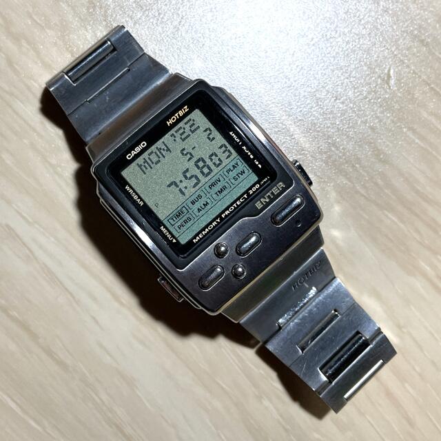 贅沢品 CASIO - CASIO HOTBIZ 腕時計 PROTECT MEMORY 腕時計(デジタル)