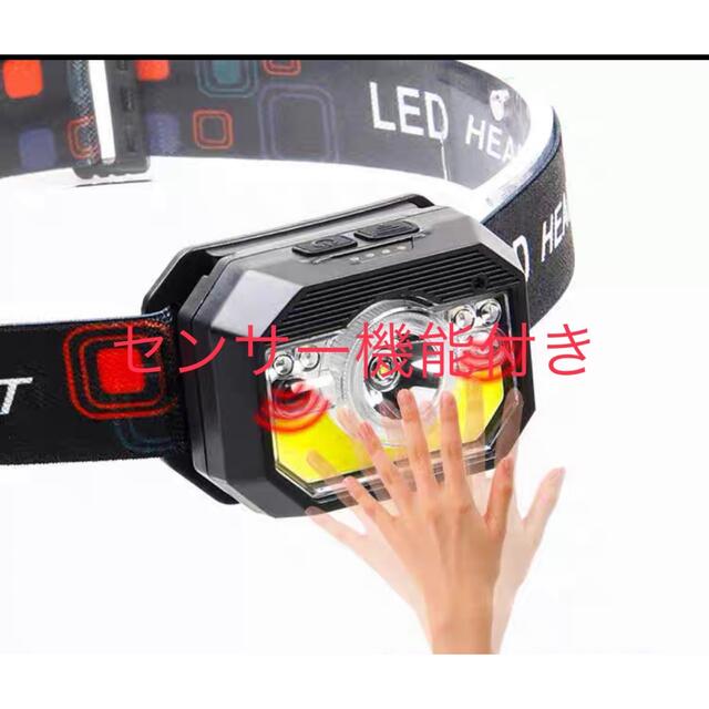 ヘッドライト LEDヘッドランプセンサー機能付き スポーツ/アウトドアのアウトドア(登山用品)の商品写真