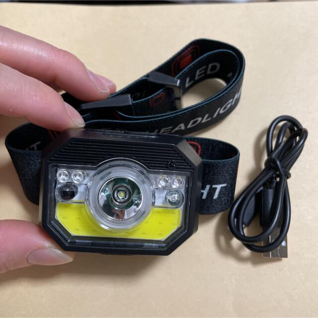 ヘッドライト LEDヘッドランプセンサー機能付き スポーツ/アウトドアのアウトドア(登山用品)の商品写真