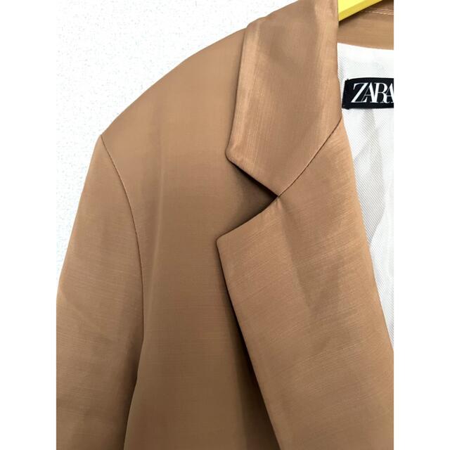 【タグ付き】ZARA ダブル テーラードジャケット ブレザー ベージュ S