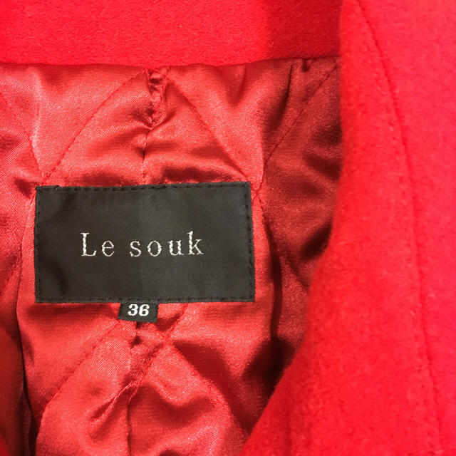 Le souk(ルスーク)のLe soukのPコート☆レッド(赤) レディースのジャケット/アウター(ピーコート)の商品写真