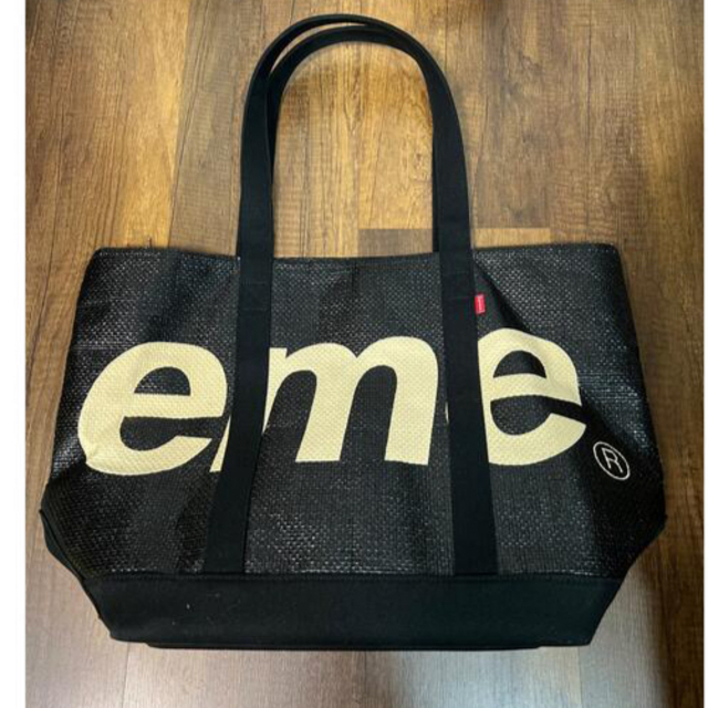 Supreme Raffia Tote”Black”