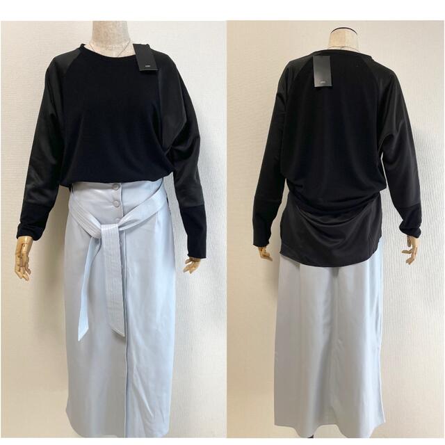 【新品未使用】ZARA フェイクレザー ブルースカート M トップスセットもOK