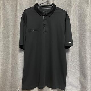 ナイキ(NIKE)の美品　XL  NIKE ゴルフシャツ ゴルフウェア 半袖 黒　ポロシャツ(ウエア)