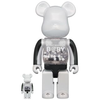 ベアブリック(BE@RBRICK)のBE@RBRICK B@BY BLACK & WHITE CHROME(フィギュア)