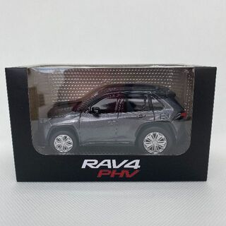 トヨタ(トヨタ)のトヨタ RAV4 PHV プルバックカー ミニカー （ブラックマイカ　グレー）(ミニカー)