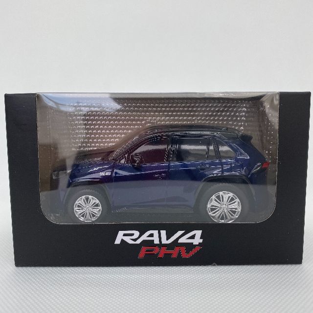 トヨタ(トヨタ)のトヨタ RAV4 PHV プルバックカー ミニカー  （ブラック　ブルー） エンタメ/ホビーのおもちゃ/ぬいぐるみ(ミニカー)の商品写真