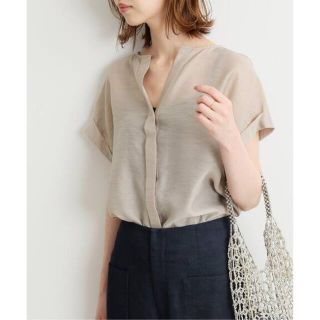 イエナ(IENA)の【L様専用】IENA シアータンブラーブラウス　イエナ　ベージュA(シャツ/ブラウス(半袖/袖なし))