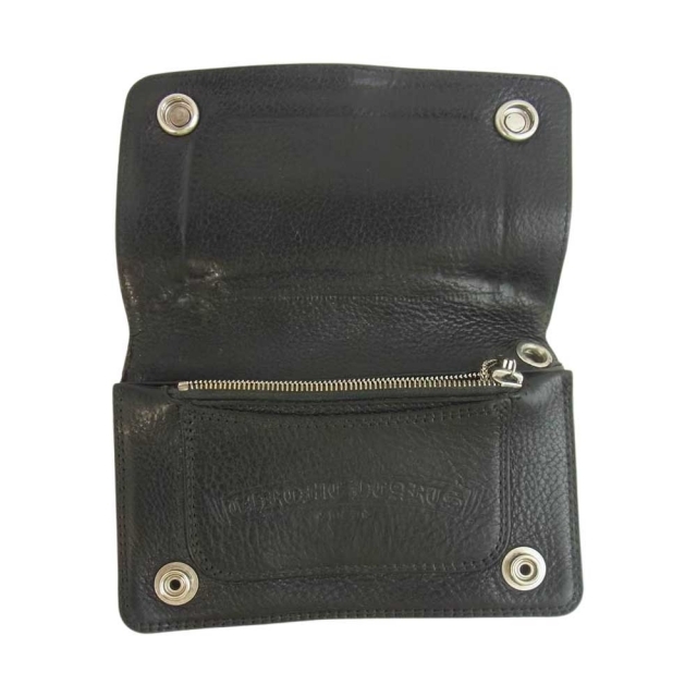 クロムハーツ(原本無) 財布 1ZIP 1ジップ ウォレット ブラック系
