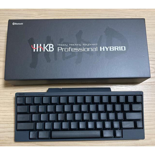 PC周辺機器【良品】HHKB Professional HYBRID 英語配列/墨/刻印有り