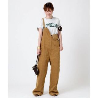 ドゥーズィエムクラス(DEUXIEME CLASSE)の【美品】JOHNBULLコーデュロイサロペットタイムセール　18:00まで(サロペット/オーバーオール)