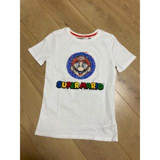 Tシャツ　140cm スーパーマリオ　スパンコール　ルイージ(Tシャツ/カットソー)