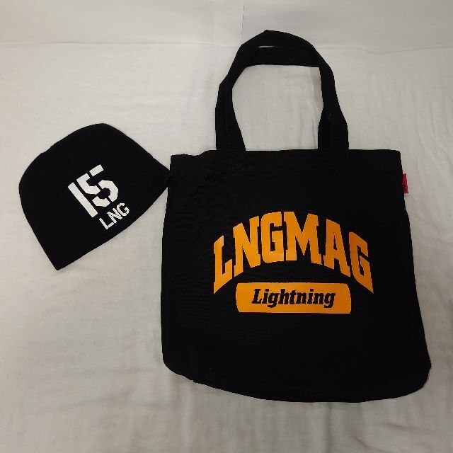 【未使用品】Lightning誌？ ミニトートバッグ+ニットキャップ メンズのバッグ(トートバッグ)の商品写真