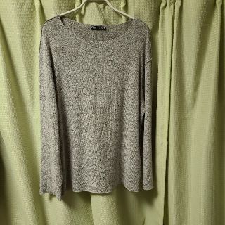 ザラ(ZARA)のZARA 薄手ニット　ロングTシャツ(Tシャツ/カットソー(七分/長袖))