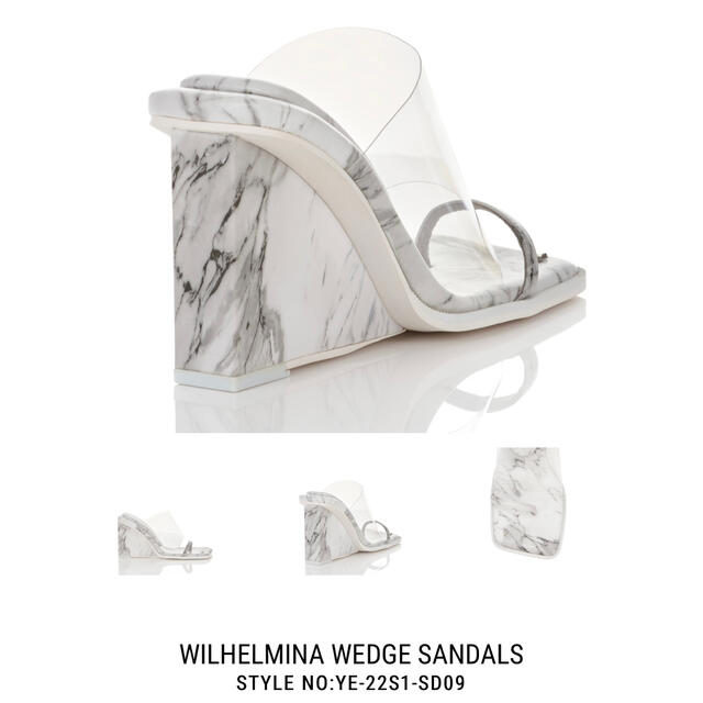 ALEXIA STAM(アリシアスタン)のYELLO サンダルWILHELMINA WEDGE SANDALS レディースの靴/シューズ(サンダル)の商品写真