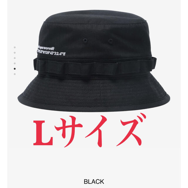 wtaps JUNGLE HAT size L BLACK