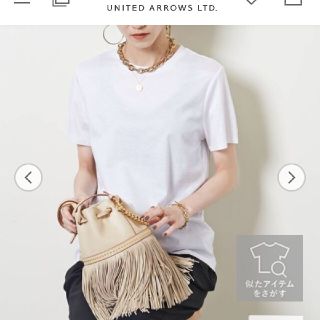 ユナイテッドアローズ(UNITED ARROWS)の♥️未使用【UNITED ARROWS】コンパクトクルーネックカットソー♥️(Tシャツ(半袖/袖なし))