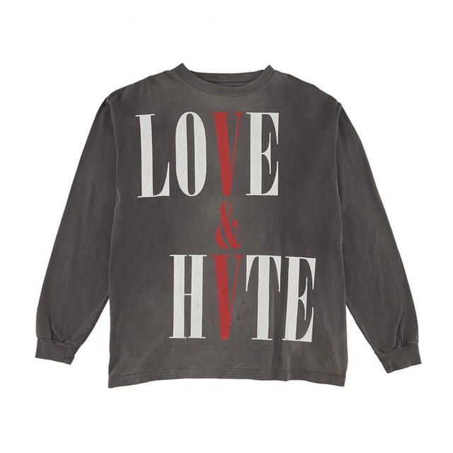 22s/s SAINT MICHAEL×VLONE LOVE&HATE ロンTBlack