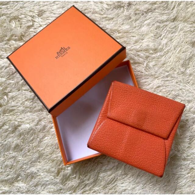 新品 HERMES エルメス バスティア コインケース　オレンジ  小銭入れ