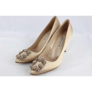 MANOLO BLAHNIK - マノロブラニク MANOLO BLAHNIK ハンギシ 38 ヒール