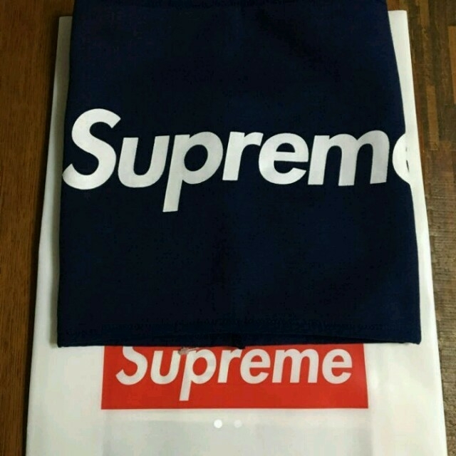 Supreme - 新品半タグ Supreme ネックウォーマー navy 加工 Supreme - 新品半タグ Supreme ネックウォーマー navy 加工
