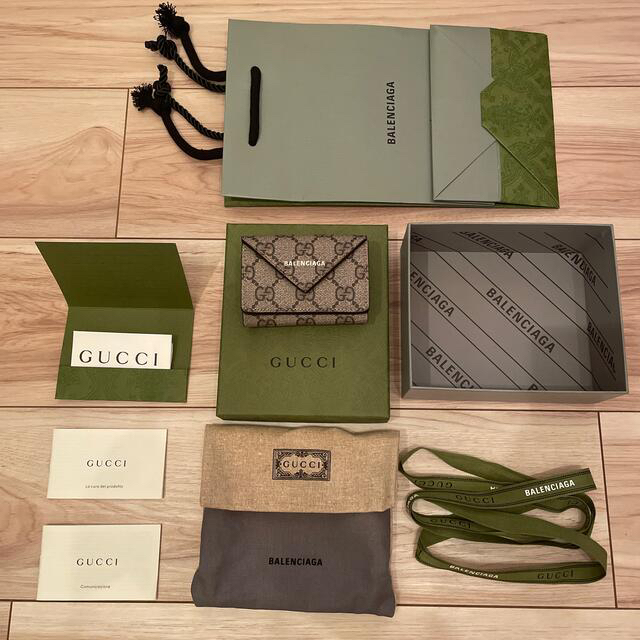 Gucci - GUCCI × BALENCIAGA 限定コラボ ミニウォレット ミニ財布の