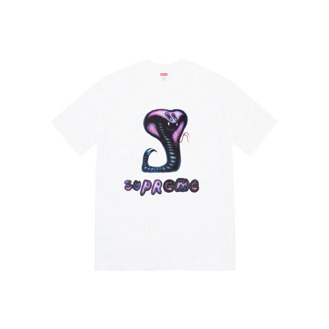 Supreme Snake Tee L White 21SS